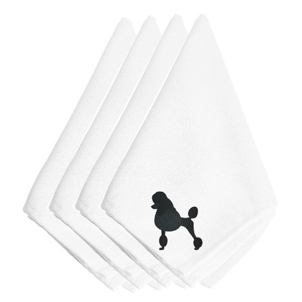 Carolines Treasures Poodle Embroidered Napkins, Set of 4 BB3439NPKE